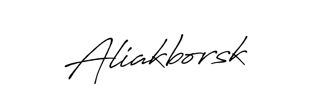 Also we have Aliakborsk name is the best signature style. Create professional handwritten signature collection using Antro_Vectra_Bolder autograph style. Aliakborsk signature style 7 images and pictures png
