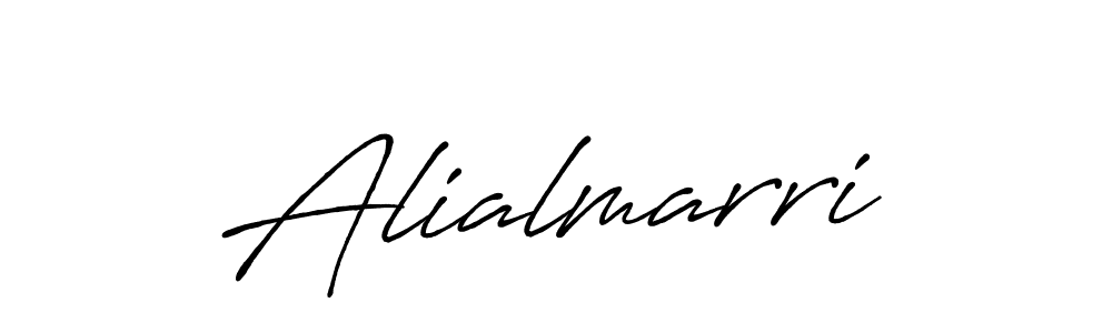 Make a beautiful signature design for name Alialmarri. With this signature (Antro_Vectra_Bolder) style, you can create a handwritten signature for free. Alialmarri signature style 7 images and pictures png