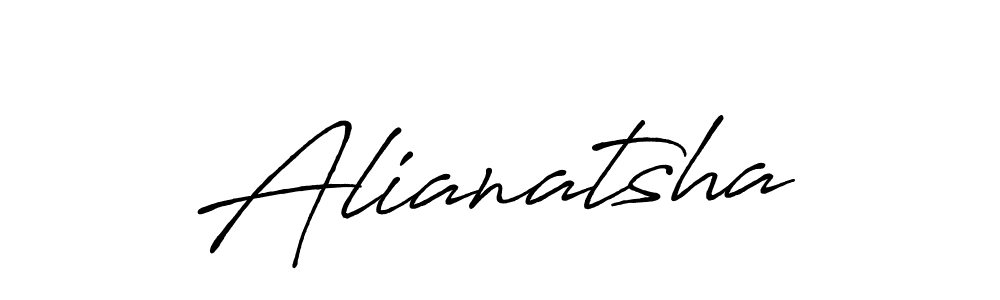 Antro_Vectra_Bolder is a professional signature style that is perfect for those who want to add a touch of class to their signature. It is also a great choice for those who want to make their signature more unique. Get Alianatsha name to fancy signature for free. Alianatsha signature style 7 images and pictures png