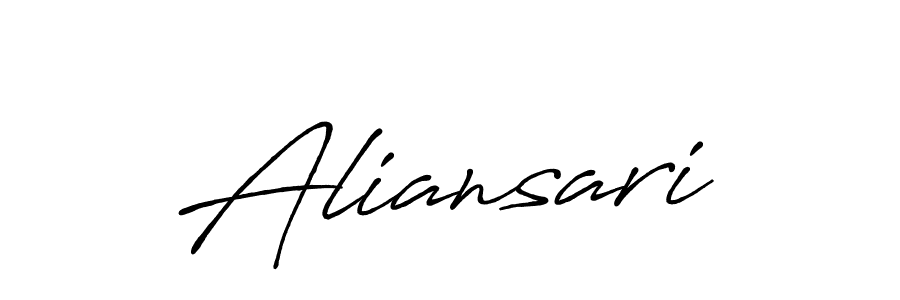 You should practise on your own different ways (Antro_Vectra_Bolder) to write your name (Aliansari) in signature. don't let someone else do it for you. Aliansari signature style 7 images and pictures png