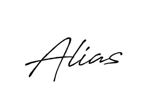 How to make Alias signature? Antro_Vectra_Bolder is a professional autograph style. Create handwritten signature for Alias name. Alias signature style 7 images and pictures png