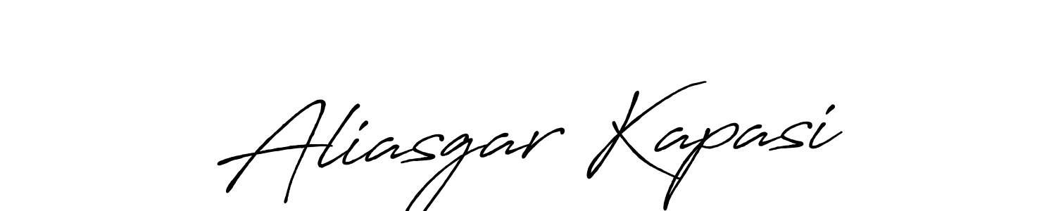 Design your own signature with our free online signature maker. With this signature software, you can create a handwritten (Antro_Vectra_Bolder) signature for name Aliasgar Kapasi. Aliasgar Kapasi signature style 7 images and pictures png