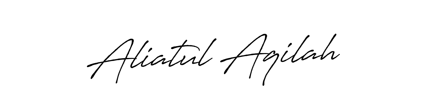 This is the best signature style for the Aliatul Aqilah name. Also you like these signature font (Antro_Vectra_Bolder). Mix name signature. Aliatul Aqilah signature style 7 images and pictures png