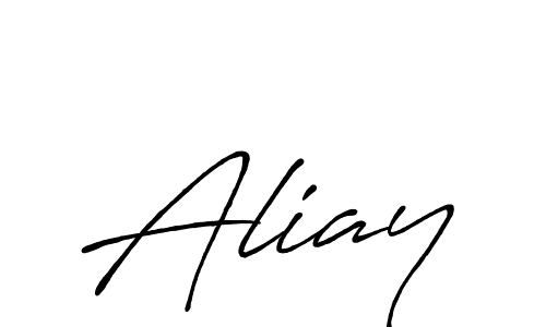 How to make Aliay name signature. Use Antro_Vectra_Bolder style for creating short signs online. This is the latest handwritten sign. Aliay signature style 7 images and pictures png