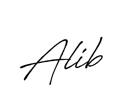 Also we have Alib name is the best signature style. Create professional handwritten signature collection using Antro_Vectra_Bolder autograph style. Alib signature style 7 images and pictures png
