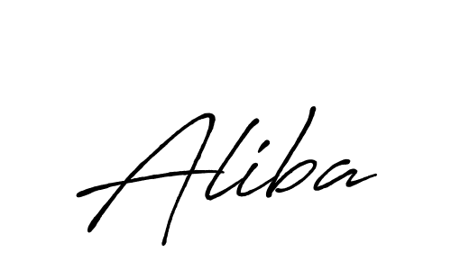 Design your own signature with our free online signature maker. With this signature software, you can create a handwritten (Antro_Vectra_Bolder) signature for name Aliba. Aliba signature style 7 images and pictures png