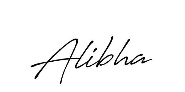 Use a signature maker to create a handwritten signature online. With this signature software, you can design (Antro_Vectra_Bolder) your own signature for name Alibha. Alibha signature style 7 images and pictures png
