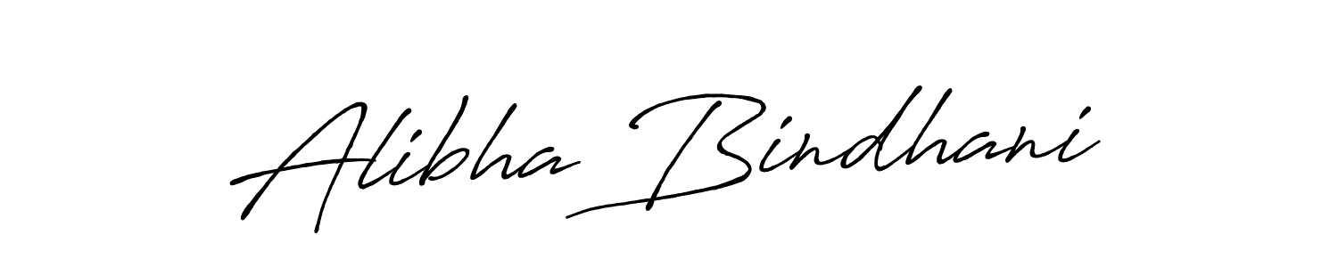 Create a beautiful signature design for name Alibha Bindhani. With this signature (Antro_Vectra_Bolder) fonts, you can make a handwritten signature for free. Alibha Bindhani signature style 7 images and pictures png