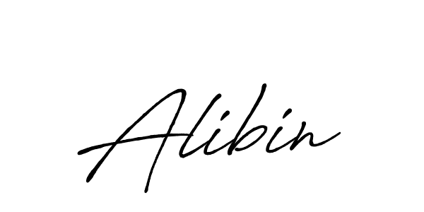 Use a signature maker to create a handwritten signature online. With this signature software, you can design (Antro_Vectra_Bolder) your own signature for name Alibin. Alibin signature style 7 images and pictures png