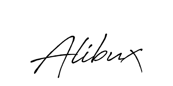 The best way (Antro_Vectra_Bolder) to make a short signature is to pick only two or three words in your name. The name Alibux include a total of six letters. For converting this name. Alibux signature style 7 images and pictures png