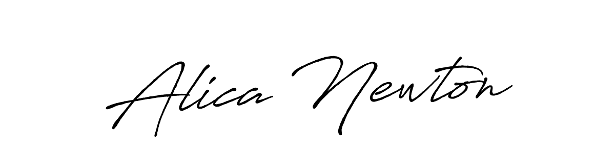 How to make Alica Newton signature? Antro_Vectra_Bolder is a professional autograph style. Create handwritten signature for Alica Newton name. Alica Newton signature style 7 images and pictures png