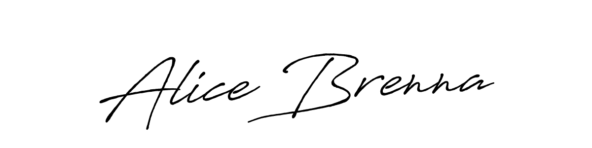 Make a beautiful signature design for name Alice Brenna. With this signature (Antro_Vectra_Bolder) style, you can create a handwritten signature for free. Alice Brenna signature style 7 images and pictures png