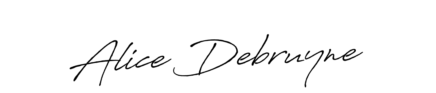 How to make Alice Debruyne signature? Antro_Vectra_Bolder is a professional autograph style. Create handwritten signature for Alice Debruyne name. Alice Debruyne signature style 7 images and pictures png