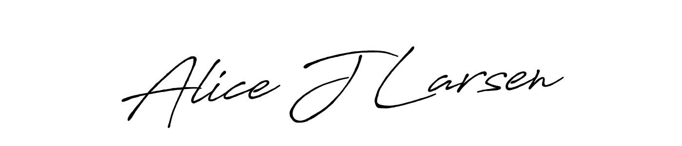 How to make Alice J Larsen signature? Antro_Vectra_Bolder is a professional autograph style. Create handwritten signature for Alice J Larsen name. Alice J Larsen signature style 7 images and pictures png