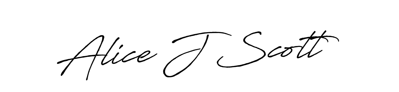 You should practise on your own different ways (Antro_Vectra_Bolder) to write your name (Alice J Scott) in signature. don't let someone else do it for you. Alice J Scott signature style 7 images and pictures png