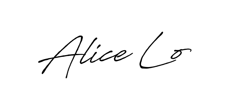 Use a signature maker to create a handwritten signature online. With this signature software, you can design (Antro_Vectra_Bolder) your own signature for name Alice Lo. Alice Lo signature style 7 images and pictures png