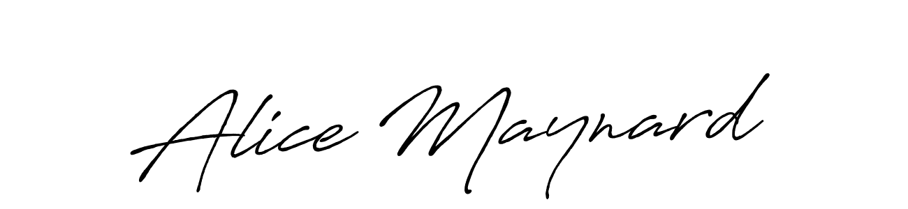 Use a signature maker to create a handwritten signature online. With this signature software, you can design (Antro_Vectra_Bolder) your own signature for name Alice Maynard. Alice Maynard signature style 7 images and pictures png
