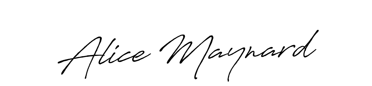 Use a signature maker to create a handwritten signature online. With this signature software, you can design (Antro_Vectra_Bolder) your own signature for name Alice Maynard. Alice Maynard signature style 7 images and pictures png