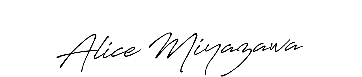 You should practise on your own different ways (Antro_Vectra_Bolder) to write your name (Alice Miyazawa) in signature. don't let someone else do it for you. Alice Miyazawa signature style 7 images and pictures png