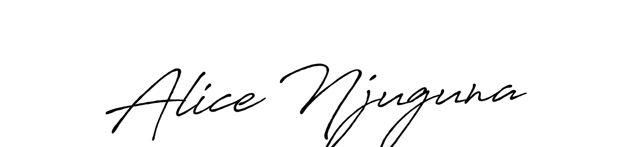 Also we have Alice Njuguna name is the best signature style. Create professional handwritten signature collection using Antro_Vectra_Bolder autograph style. Alice Njuguna signature style 7 images and pictures png