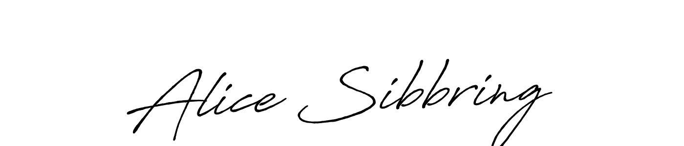 Alice Sibbring stylish signature style. Best Handwritten Sign (Antro_Vectra_Bolder) for my name. Handwritten Signature Collection Ideas for my name Alice Sibbring. Alice Sibbring signature style 7 images and pictures png