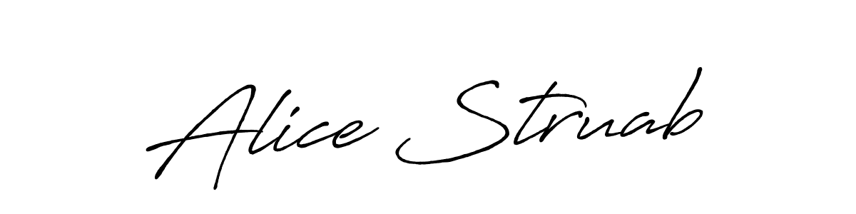 Use a signature maker to create a handwritten signature online. With this signature software, you can design (Antro_Vectra_Bolder) your own signature for name Alice Struab. Alice Struab signature style 7 images and pictures png
