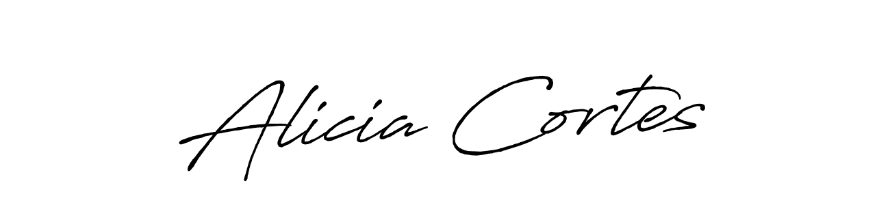 Make a short Alicia Cortes signature style. Manage your documents anywhere anytime using Antro_Vectra_Bolder. Create and add eSignatures, submit forms, share and send files easily. Alicia Cortes signature style 7 images and pictures png