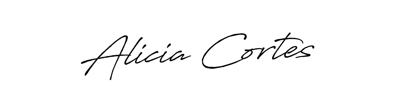 It looks lik you need a new signature style for name Alicia Cortes. Design unique handwritten (Antro_Vectra_Bolder) signature with our free signature maker in just a few clicks. Alicia Cortes signature style 7 images and pictures png