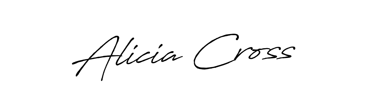 Make a beautiful signature design for name Alicia Cross. Use this online signature maker to create a handwritten signature for free. Alicia Cross signature style 7 images and pictures png