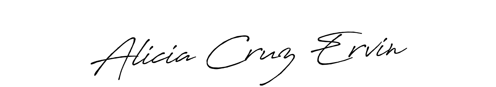 Also we have Alicia Cruz Ervin name is the best signature style. Create professional handwritten signature collection using Antro_Vectra_Bolder autograph style. Alicia Cruz Ervin signature style 7 images and pictures png