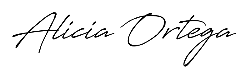 A stylish, flowing autograph style designed for name Alicia Ortega using Antro_Vectra_Bolder typography. Perfect for digital creative projects. Alicia Ortega signature style 7 images and pictures png