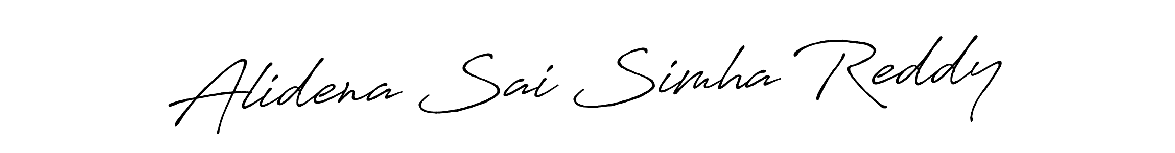 It looks lik you need a new signature style for name Alidena Sai Simha Reddy. Design unique handwritten (Antro_Vectra_Bolder) signature with our free signature maker in just a few clicks. Alidena Sai Simha Reddy signature style 7 images and pictures png