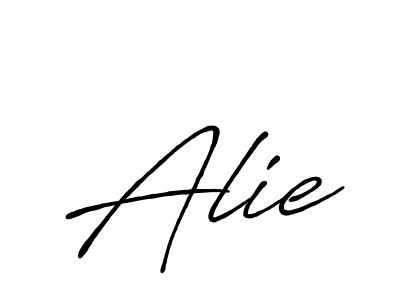It looks lik you need a new signature style for name Alie. Design unique handwritten (Antro_Vectra_Bolder) signature with our free signature maker in just a few clicks. Alie signature style 7 images and pictures png