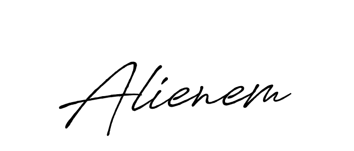 Design your own signature with our free online signature maker. With this signature software, you can create a handwritten (Antro_Vectra_Bolder) signature for name Alienem. Alienem signature style 7 images and pictures png