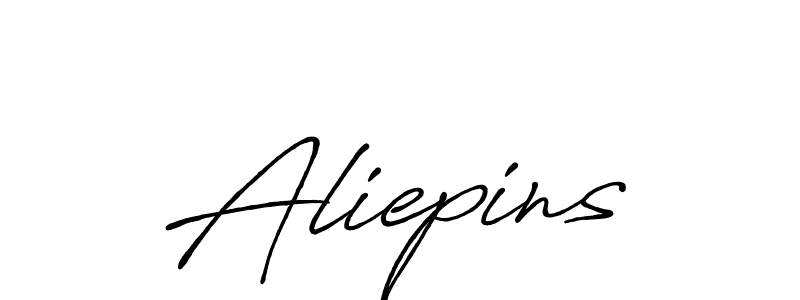 Similarly Antro_Vectra_Bolder is the best handwritten signature design. Signature creator online .You can use it as an online autograph creator for name Aliepins. Aliepins signature style 7 images and pictures png