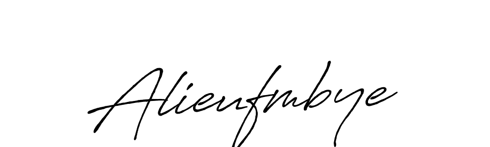 Make a beautiful signature design for name Alieufmbye. With this signature (Antro_Vectra_Bolder) style, you can create a handwritten signature for free. Alieufmbye signature style 7 images and pictures png