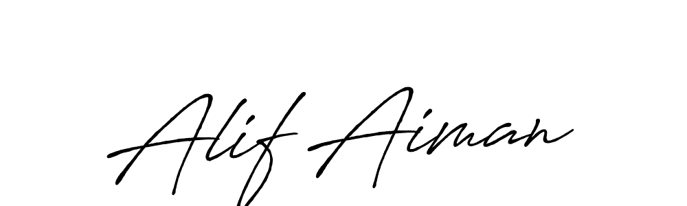 You should practise on your own different ways (Antro_Vectra_Bolder) to write your name (Alif Aiman) in signature. don't let someone else do it for you. Alif Aiman signature style 7 images and pictures png