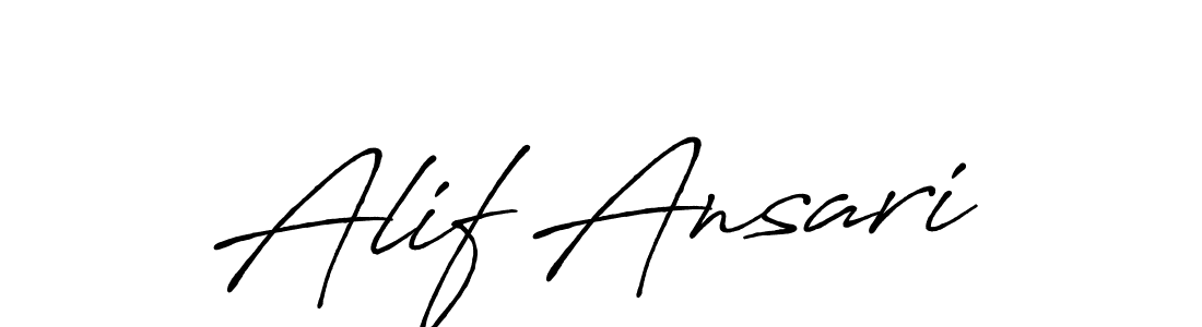 The best way (Antro_Vectra_Bolder) to make a short signature is to pick only two or three words in your name. The name Alif Ansari include a total of six letters. For converting this name. Alif Ansari signature style 7 images and pictures png