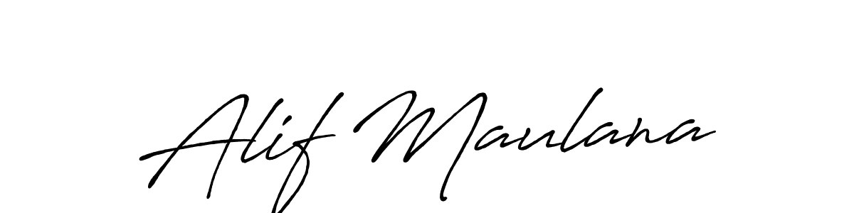 The best way (Antro_Vectra_Bolder) to make a short signature is to pick only two or three words in your name. The name Alif Maulana include a total of six letters. For converting this name. Alif Maulana signature style 7 images and pictures png