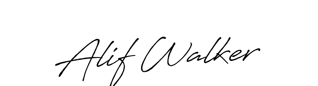 Also we have Alif Walker name is the best signature style. Create professional handwritten signature collection using Antro_Vectra_Bolder autograph style. Alif Walker signature style 7 images and pictures png