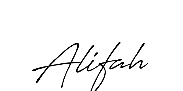 How to make Alifah signature? Antro_Vectra_Bolder is a professional autograph style. Create handwritten signature for Alifah name. Alifah signature style 7 images and pictures png