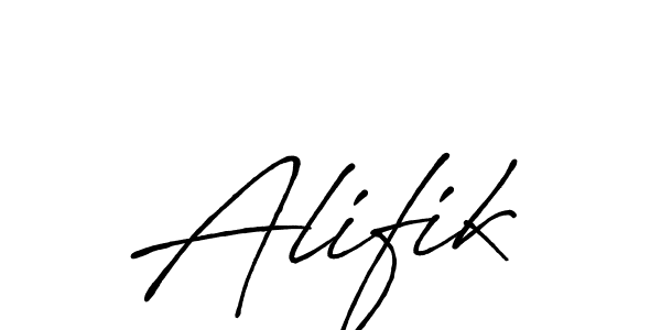 Also we have Alifik name is the best signature style. Create professional handwritten signature collection using Antro_Vectra_Bolder autograph style. Alifik signature style 7 images and pictures png