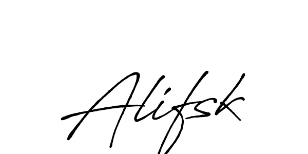 Also You can easily find your signature by using the search form. We will create Alifsk name handwritten signature images for you free of cost using Antro_Vectra_Bolder sign style. Alifsk signature style 7 images and pictures png