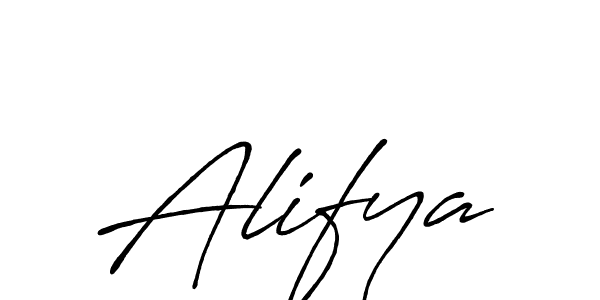 Alifya stylish signature style. Best Handwritten Sign (Antro_Vectra_Bolder) for my name. Handwritten Signature Collection Ideas for my name Alifya. Alifya signature style 7 images and pictures png