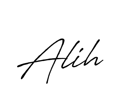 Design your own signature with our free online signature maker. With this signature software, you can create a handwritten (Antro_Vectra_Bolder) signature for name Alih. Alih signature style 7 images and pictures png
