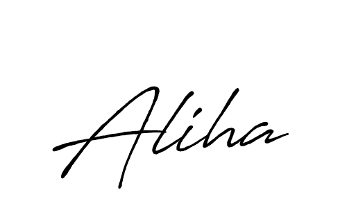 How to make Aliha name signature. Use Antro_Vectra_Bolder style for creating short signs online. This is the latest handwritten sign. Aliha signature style 7 images and pictures png