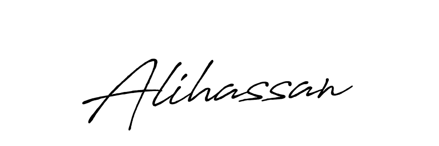 Make a beautiful signature design for name Alihassan. Use this online signature maker to create a handwritten signature for free. Alihassan signature style 7 images and pictures png