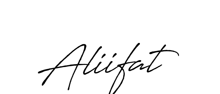 Also we have Aliifat name is the best signature style. Create professional handwritten signature collection using Antro_Vectra_Bolder autograph style. Aliifat signature style 7 images and pictures png