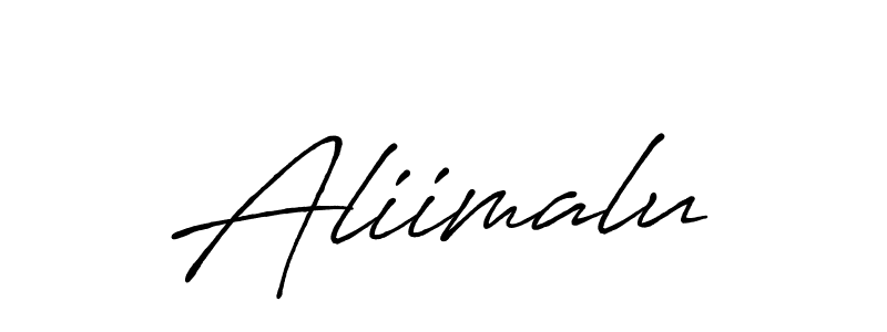 Similarly Antro_Vectra_Bolder is the best handwritten signature design. Signature creator online .You can use it as an online autograph creator for name Aliimalu. Aliimalu signature style 7 images and pictures png