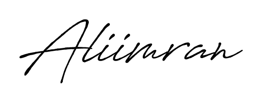 Explore multiple handwriting variations for Aliimran including this stunning Antro_Vectra_Bolder design. Free to use across all platforms. Aliimran signature style 7 images and pictures png